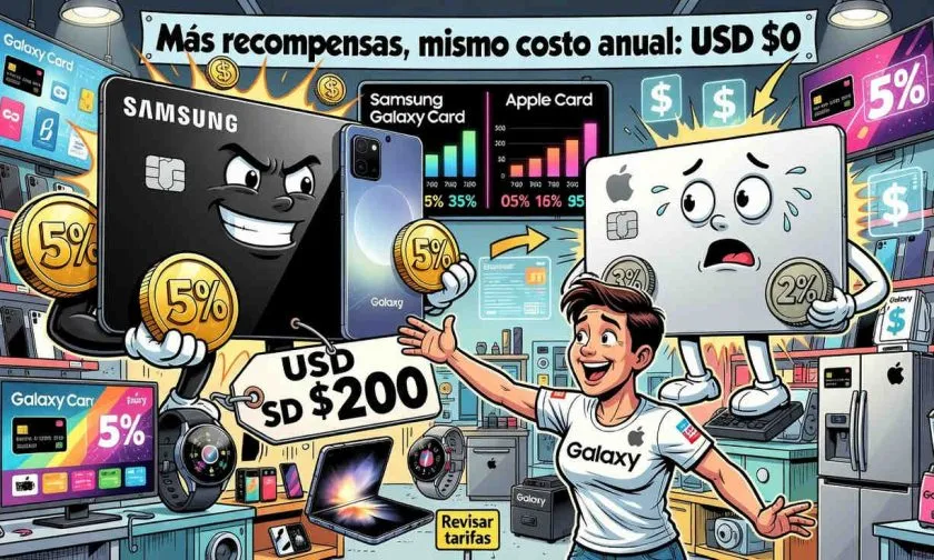 Samsung Galaxy Card lanza tarjeta de crédito en EE. UU.: 5% de recompensas y bono de USD $200