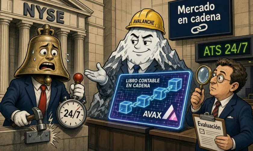 ICE considera Avalanche para trading en cadena 24/7, sin contrato formal aún