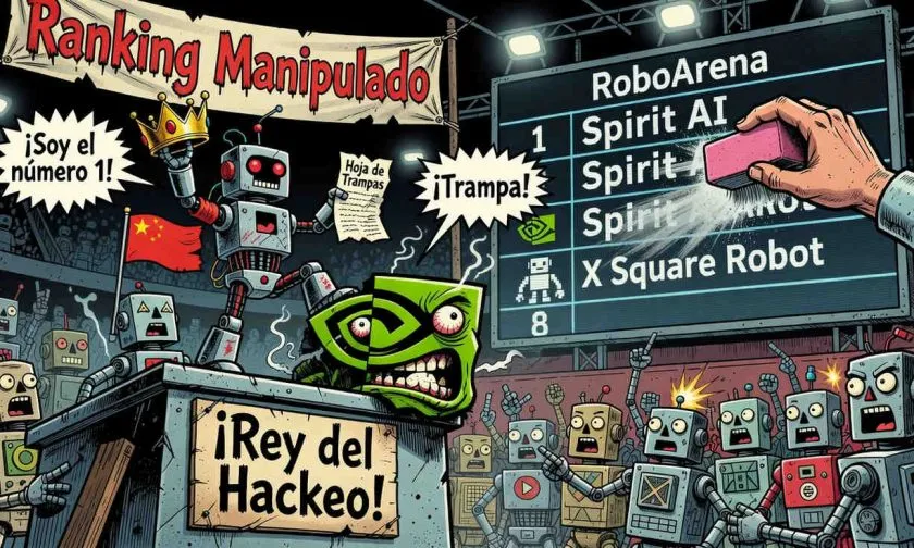 Spirit AI desafía a Nvidia en RoboArena pero es descalificada por manipulación