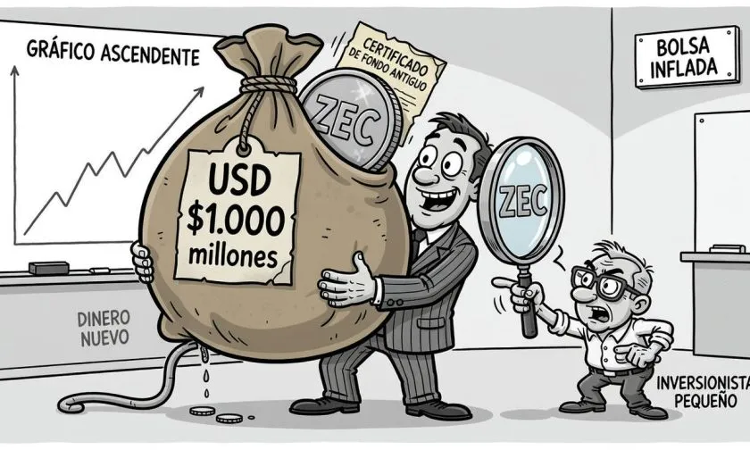 ETF de Zcash alcanza USD $1.000 millones en activos, pero solo USD $306 millones son nuevos influjos