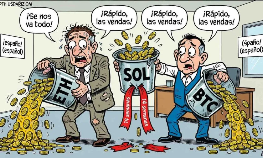 Ether y Solana sufren salidas millonarias y frenan sus rachas en el mercado