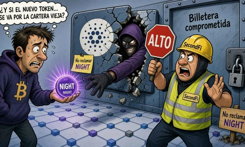 SecondFi pide no reclamar NIGHT desde billeteras comprometidas