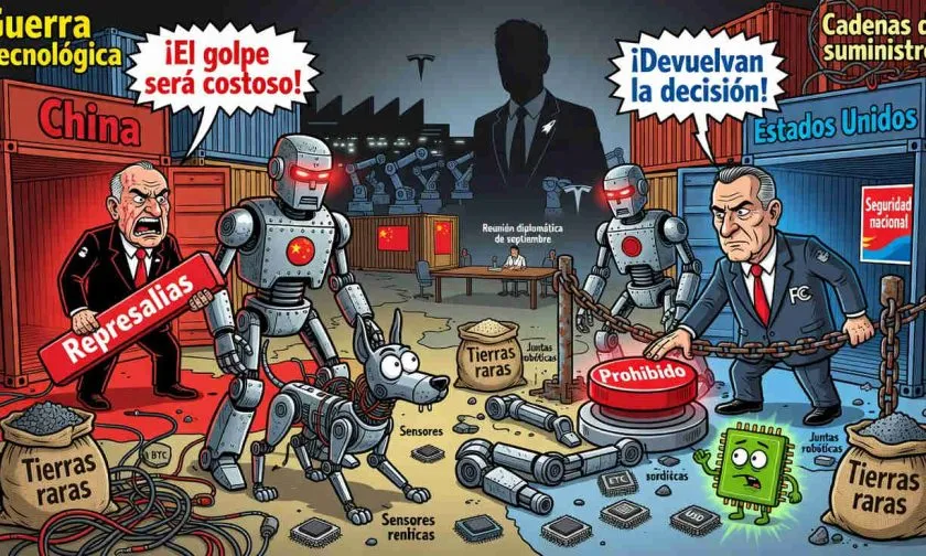 China amenaza con represalias tras el veto de robots avanzados impuesto por Estados Unidos
