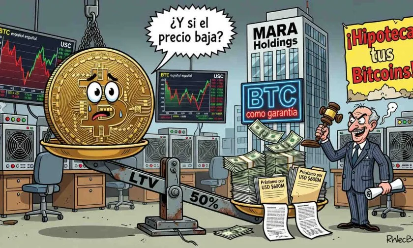 MARA compromete 18.750 BTC en garantía por USD $600 millones en préstamos