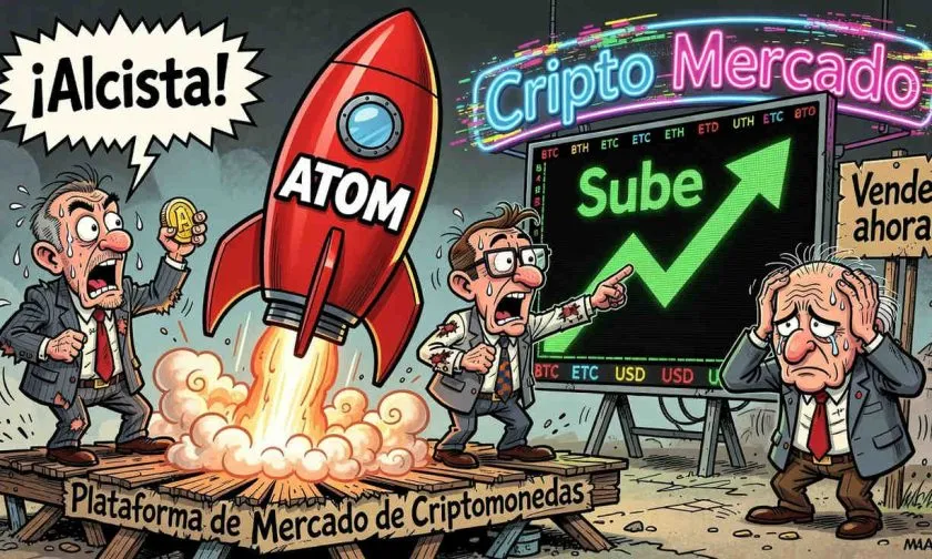Cosmos ($ATOM) avanza un 8,65% y supera su promedio de volumen en 73,72%