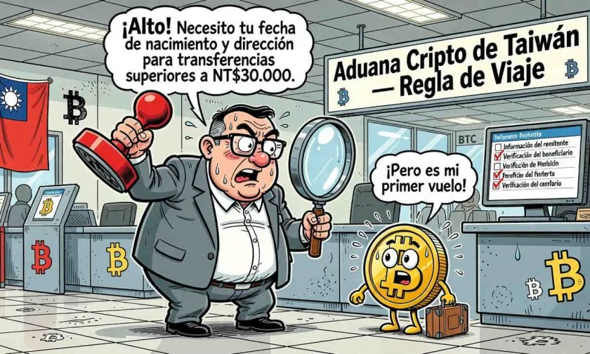 Taiwán impone Regla de Viaje a exchanges: datos de clientes obligatorios