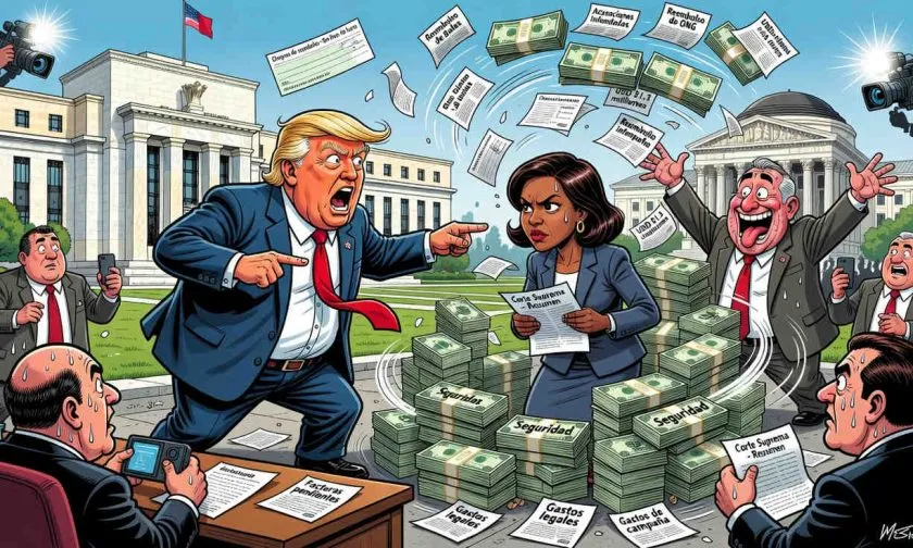 Trump habría gastado más de USD $1,3 millones en defensa y seguridad en caso contra Lisa Cook