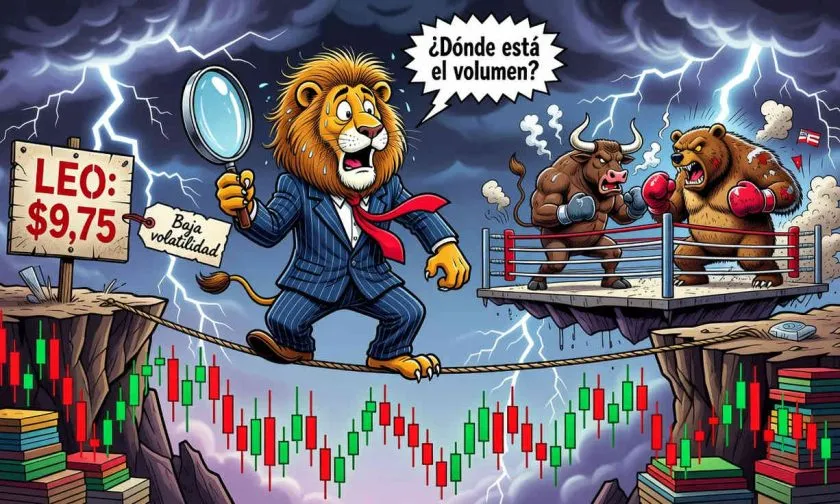 LEO se mantiene estable mientras el mercado de criptomonedas busca dirección