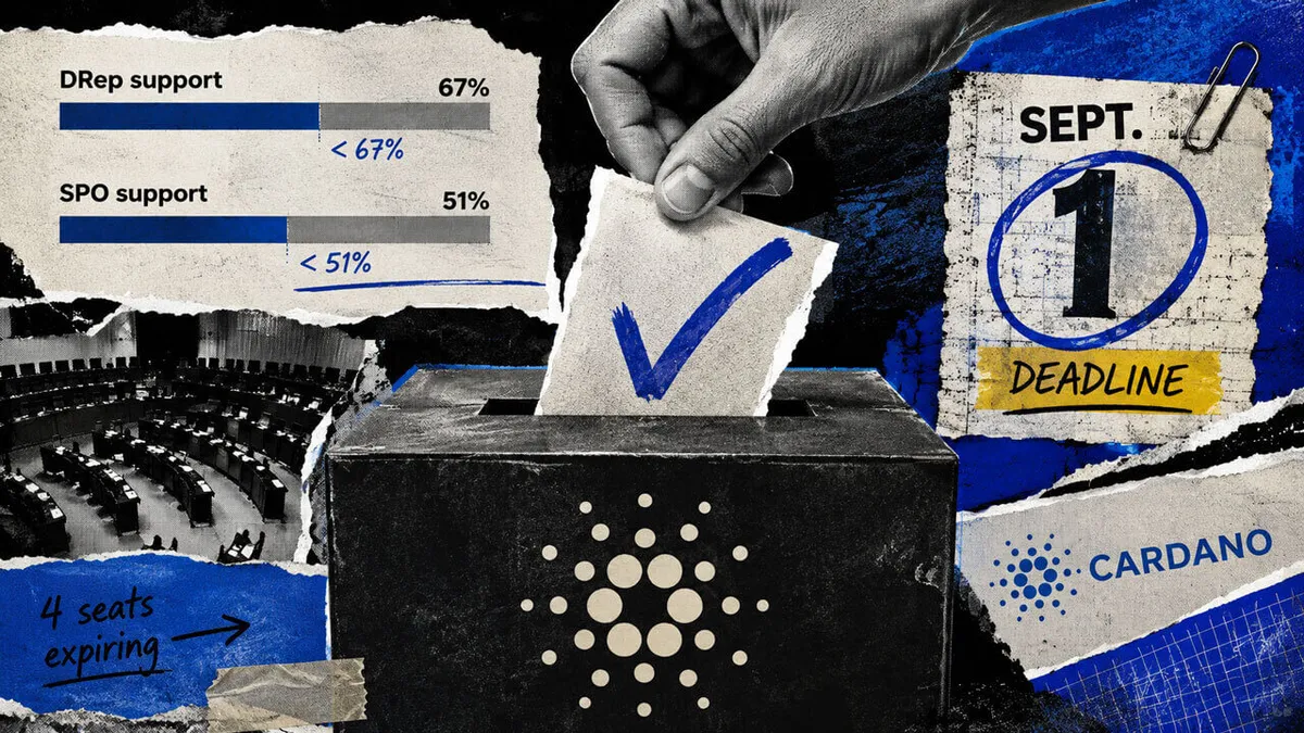 Cardano governance faces a bottleneck with 3-seat gap before Sept. 1 deadline