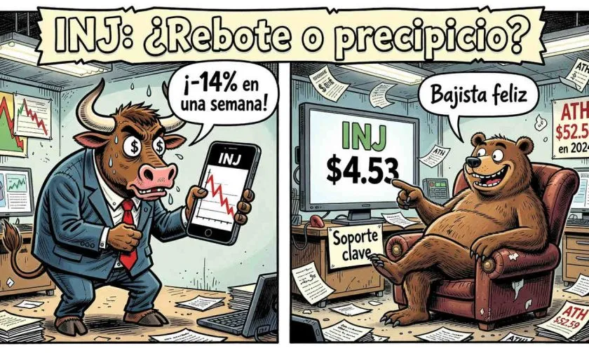 Injective (INJ) se precipita bajo los $4.60: ¿es el final de la corrección?