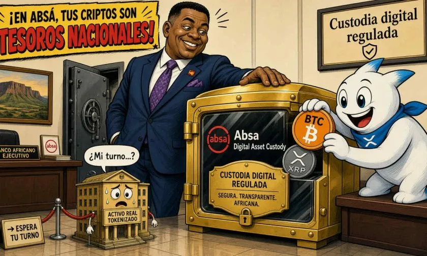 Absa lanza custodia cripto con tecnología de Ripple y refuerza la presencia de XRP en África