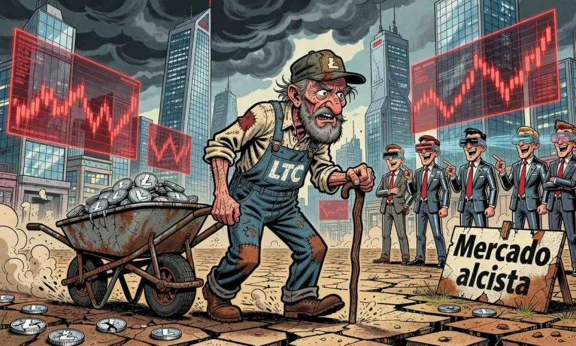 LTC se desploma bajo los $45 con volumen hundido: ¿inicio de una nueva caída libre?