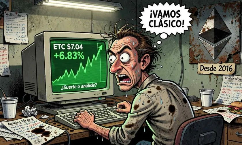Ethereum Classic sorprende con repunte del 6,8% en medio de un mercado bajista