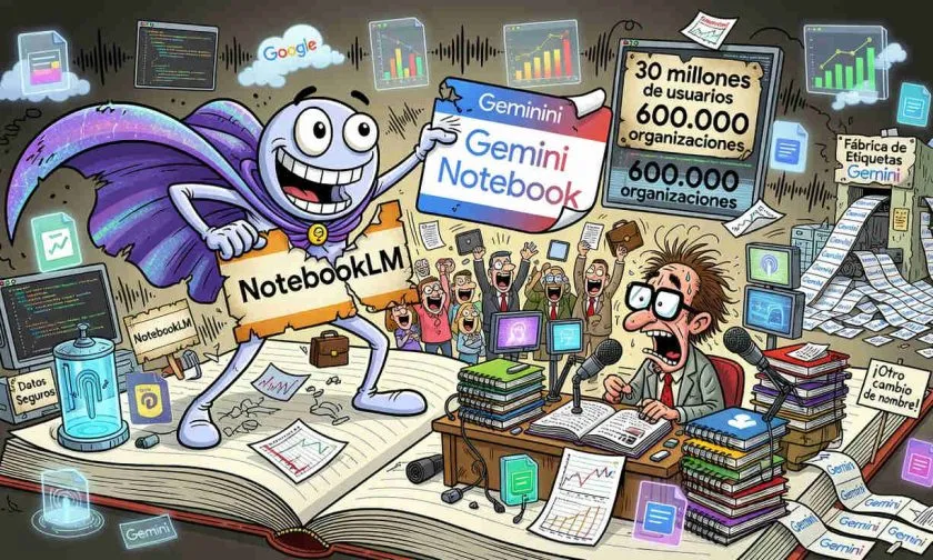 Google renombra NotebookLM como Gemini Notebook y suma ejecución de código