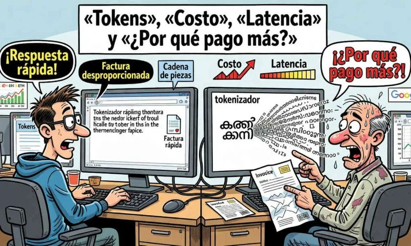 Idiomas distintos al inglés multiplican por hasta 17 el consumo de tokens