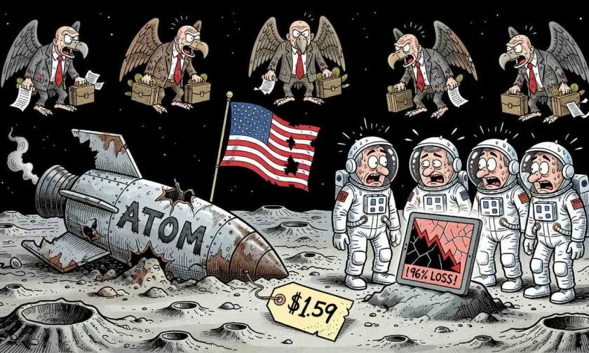 ATOM a $1.59: Cosmos lucha por no desaparecer tras derrumbe del 96% desde su máximo
