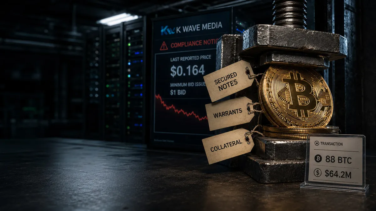 A US Bitcoin treasury company sold every BTC because debt and Nasdaq pressure just closed in